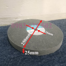 Bánh nỉ xám đánh bóng 250 dầy 25mm